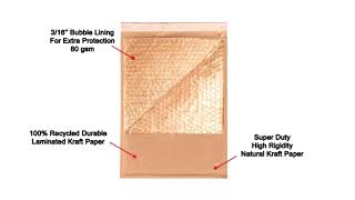 📬 Kraft Self Seal Bubble Mailers Natural Brown Padded Envelopes screenshot 4