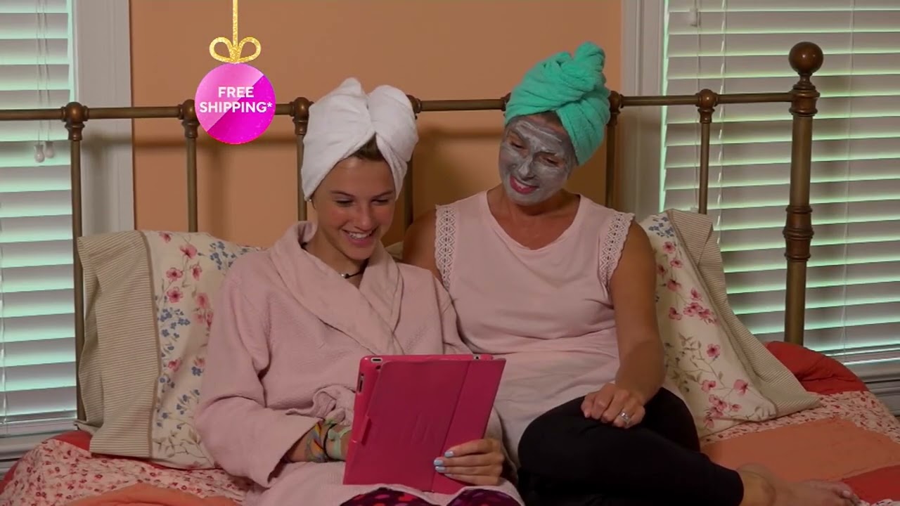 Set of 5 Solid 100% Cotton Turbie Twist Hair Towels on QVC