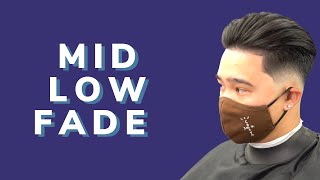 7 Minutes Haircut Tutorial Episode 10 ( Mid Low Fade Combover Pomp )