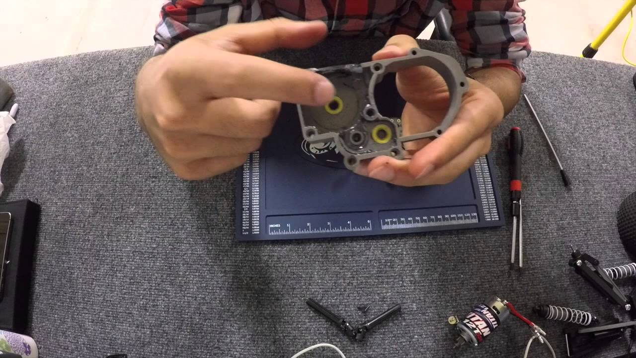 Traxxas Rustler 1/10th Transmission bearing replacement YouTube