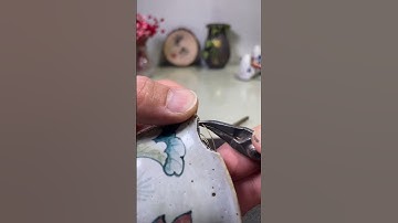 Broken Porcelain Restored Better Than New #shorts