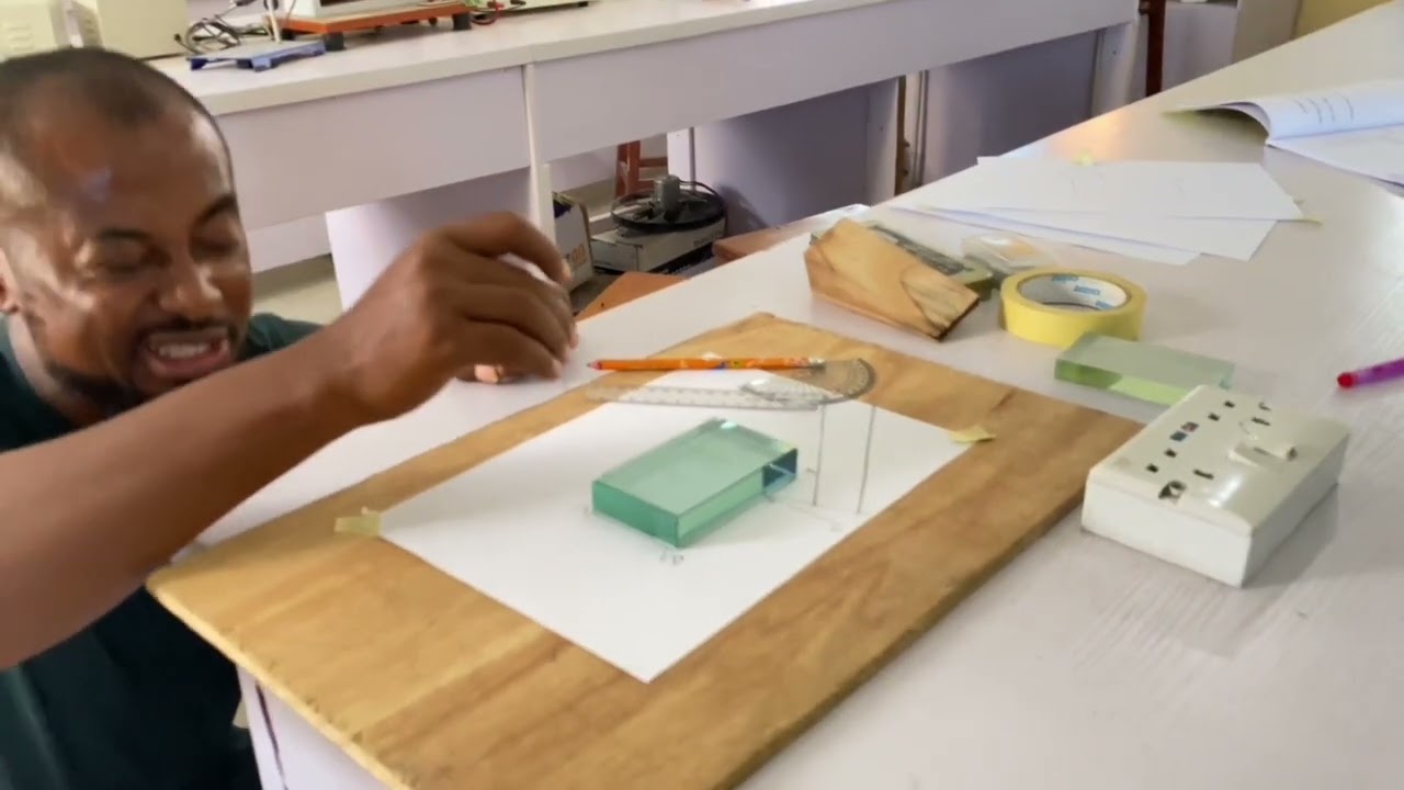 REFRACTION AT A PLANE SURFACE 1