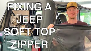 Fixing a Jeep Soft Top Zipper | Jeep HOW TO screenshot 4