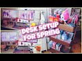 Desk Setup for Spring + Setting Up a Snack Cart