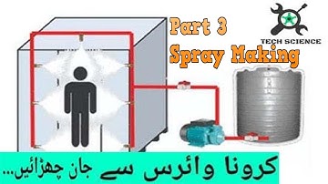 How to make sanitizer walk through gate Spray