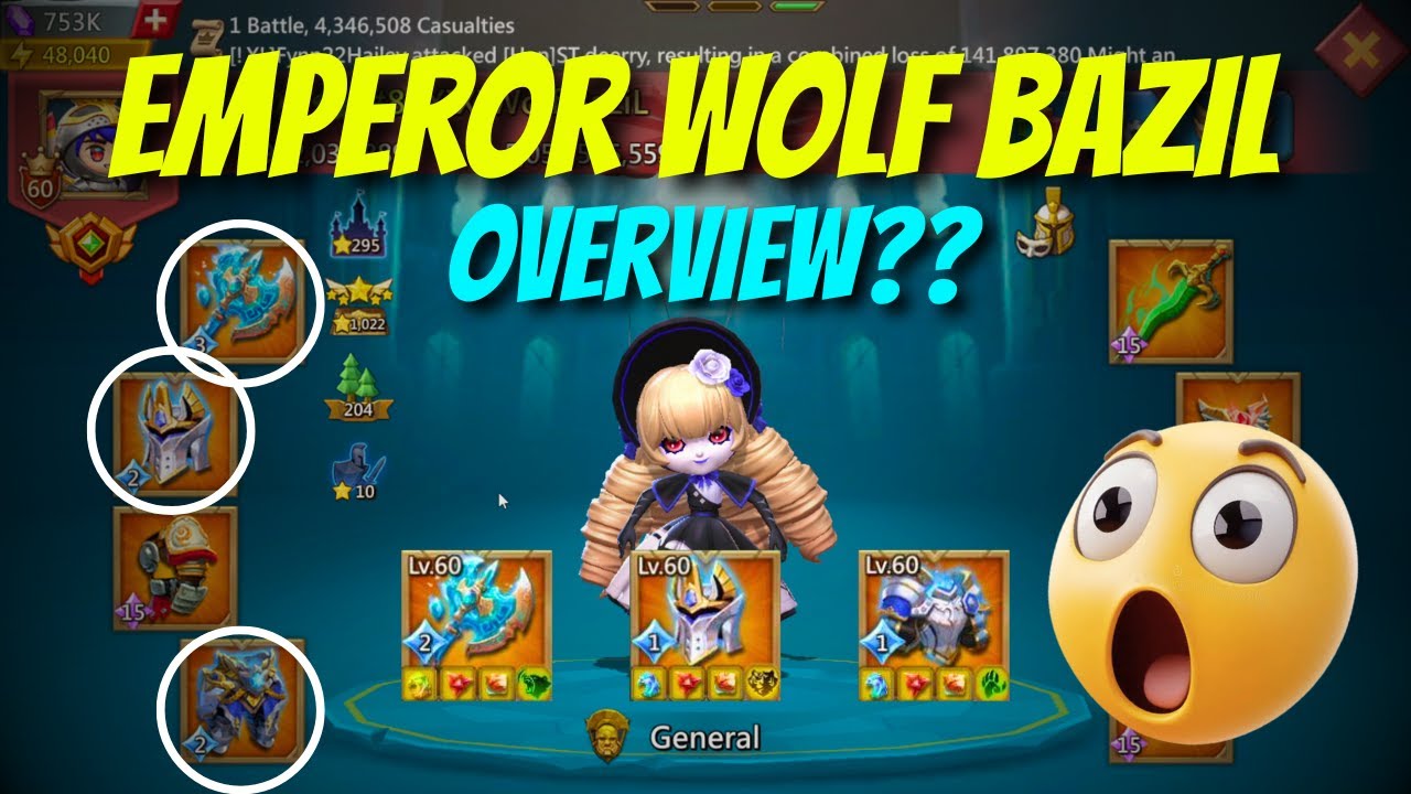 Wolf Bazil back with an EMPEROR Account?? What's inside? What's he planning?? | Lords Mobile
