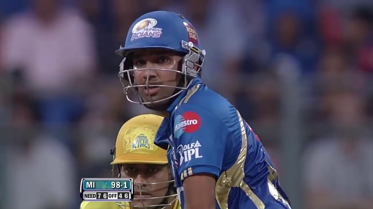 Rohit Sharma 60 (46) vs Chennai Super Kings IPL 2012 Match 49 Mumbai (Ball By Ball)