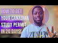 How to get your Canadian Study Permit in 20 Days! Student Direct Stream &amp; Nigerian Student Express