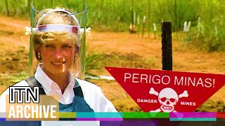 Princess Diana in Angola - Rare and Unseen Footage of Campaign Against Landmines (1997)