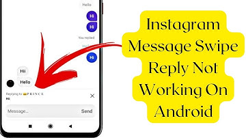 How To Fix Instagram Message Swipe Reply Option Not Working | 100% Working ✅