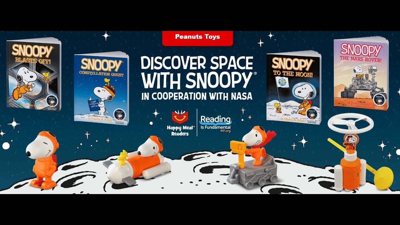 Snoopy To The Moon Book NASA 2019 McDonald's Happy Meal Toy #2 