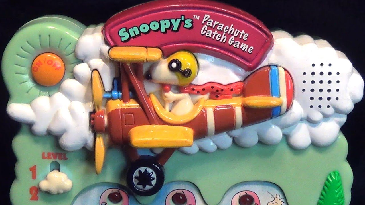 レトロ 電子玩具】スヌーピーズ パラシュートキャッチゲーム Snoopy's