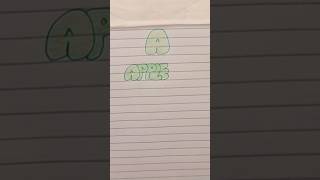 Learn alphabet A in bubble writing #calligraphy #shorts #youtube