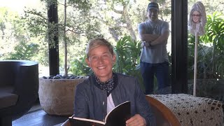 Ellen Finds an Old Journal & Gift from Oprah While Spring Cleaning