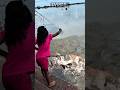 UNBELIEVABLE‼️ Little Girl Pulls a Net Full of "WATER MONSTERS"! 🤯 Pink Girl Power! #shorts #fish