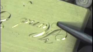 Hand Engraving Script Lettering