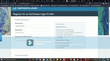 how to create an earthdata Account
