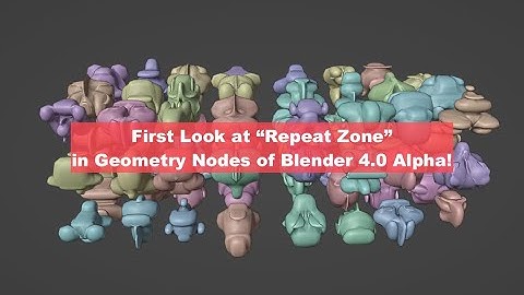 LIVENODING Blender 4.0 Alpha FIRST LOOK at Repeat Zone