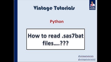 Python - Read sas  sas7bat files