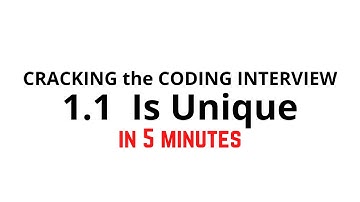 1.1 Is Unique | Cracking the Coding Interview Solution