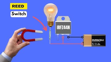Reed Switch | Magnetic Switch || Simple electronic project using IRFZ44N MOSFET