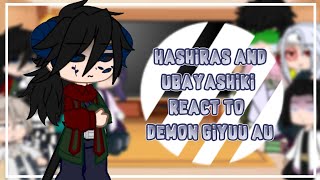 Hashiras   Ubayashiki react to Demon Giyuu AU || Part 1/? || Read desc || Requested ||『Giyuu Simp』