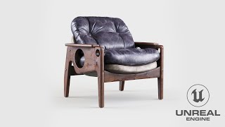 Unreal Engine 5 - Product Visualization - Armchair Tetê by Sergio Rodrigues