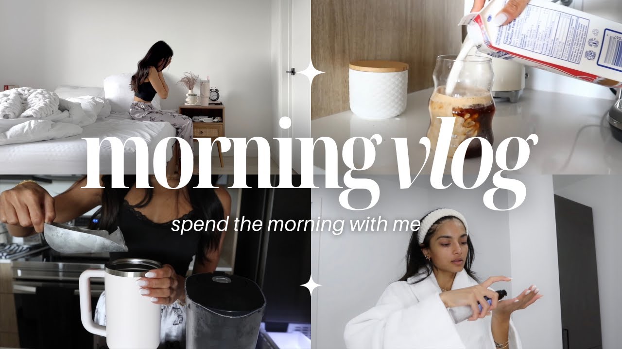 morning routine ⏐ first vlog – gym, coffee, wfh - YouTube