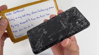 Restoration Destroyed Phone! How to Restore Galaxy A8 (2018) Cracked | ASMR Restoration