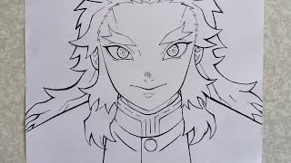 desenhando kyojuro rengoku #hashira #viral #tiktok #slayer #demon #des