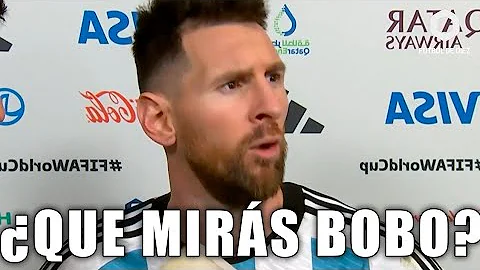 Declaraciones: #Messi "Van Gaal VENDE jugar al FUTBOL pero hoy METI PELOTAZOS" #qatar2022