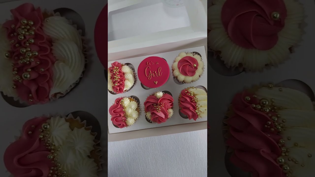 Pretty pink cupcakes | Buttercream| Decorating techniques and Ideas| Flowers| Rose|