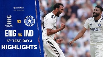 Siraj and Prasidh flip the script on Day 4 as India stages dramatic comeback | HIGHLIGHTS | #ENGvIND