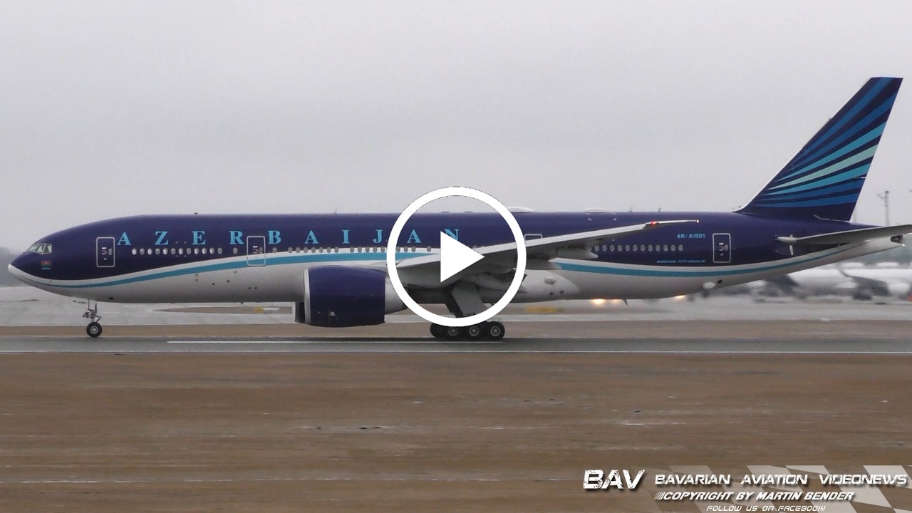 Boeing 777-200LR - Azerbaijan Airlines 4K-AI001 - takeoff at