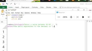 ASCII equivalent in Python & Excel