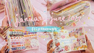Completed Journal Flip-Through | January-june Kawaii Journaling | nicscraftt_
