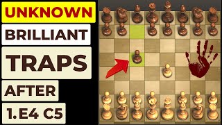 NEW Brilliant e4 - c5 Tricks For White - Unknown Anti-Sicilian Defense🔥🔥🔥