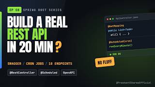 Information #8/10 | Spring Boot REST Controller + Swagger UI + Scheduled Cron Jobs Explained (Auth #8) Guide