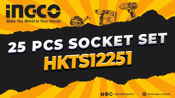 INGCO 25 PCS SOCKET SET (HKTS12251) 🛠️
