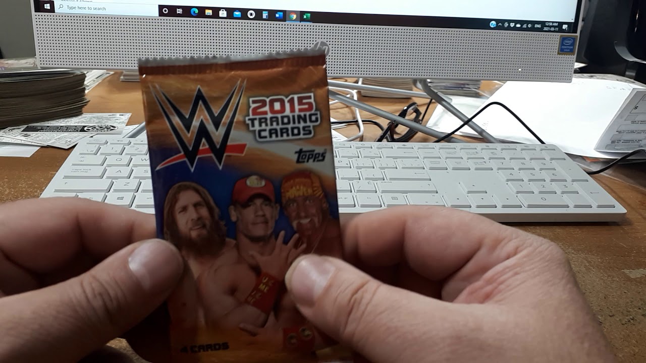 QUICK PACK RIP 2015 TOPPS WWE WRESTLING 4 CARD DOLLAR TREE RETAIL PACK