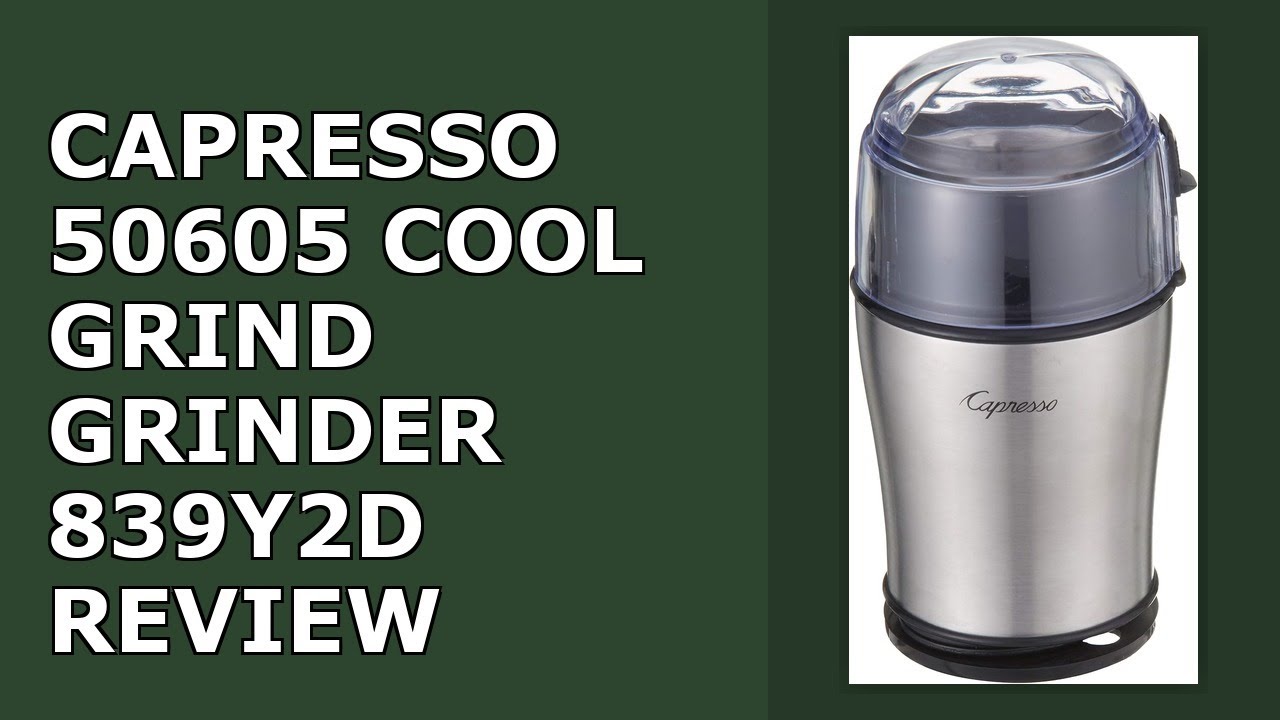 Capresso 506.05 Cool Grind Grinder, Silver Review - YouTube