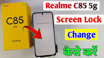 Realme c85 5g screen lock kaise change kare/ Realme c85 5g pattern lock change kaise kare