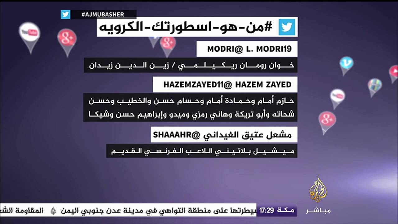 رأي الجمهور على هاشتاج #من_هو_اسطورتك_الكرويه
