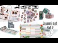 Journal set part 2 🎀✨ | paper craft | youtube video | easy to make | queen 👑 taskeen | washi tapes 😍