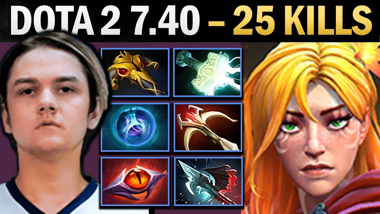 Windranger Pro Carry with 25 Kills and 900 GPM - Gameplay Dota 2