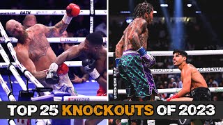 Boxing&#39;s Top 25 Knockouts Of 2023!