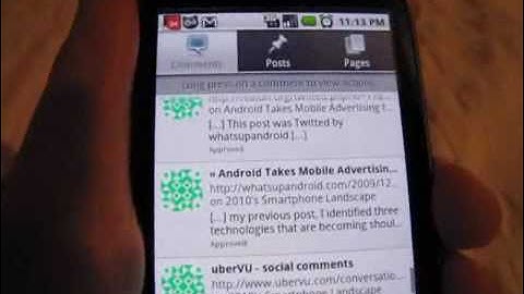 Part 1 of 2: WordPress Android App Demo by Android PR Gal