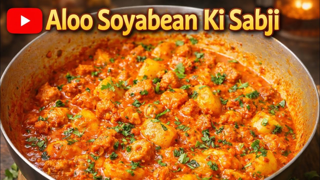 Aloo Soyabean Ki Sabji Recipe 😋 | Soya Aloo Masala Sabji Banane Ka Tarika | Easy And Simple Recipe