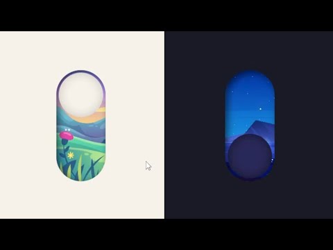 Animated Toggle Button Dark Mode using HTML & CSS