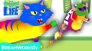 RAINBOW CAT Battles JETPACK MOUSE! | YOUR COMMENTS COME TO LIFE